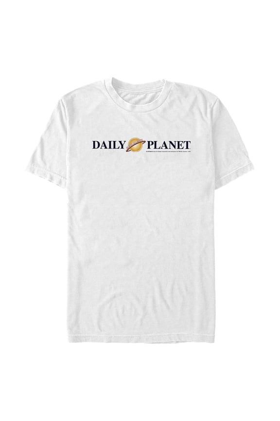 Men's Superman Daily Planet Logo Graphic Tee White 3X Large