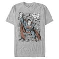 thumbnail image 1 of Men's Superman Daily Planet Newspaper  Graphic Tee Athletic Heather 3X Large, 1 of 4