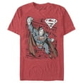 thumbnail image 1 of Men's Superman Daily Planet Newspaper  Graphic Tee Red Heather X Large, 1 of 4