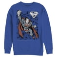 thumbnail image 1 of Men's Superman Daily Planet Newspaper  Sweatshirt Royal Blue Small, 1 of 3