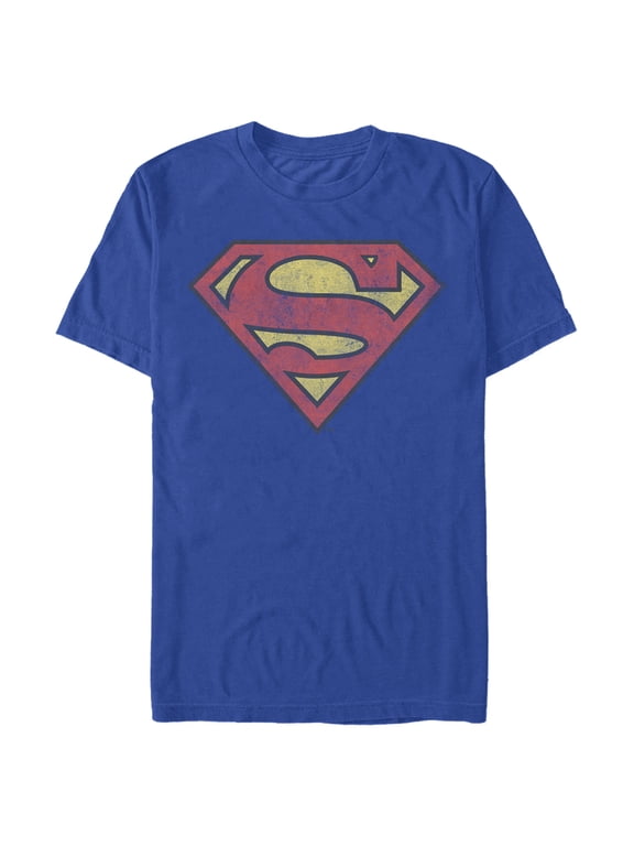 Men's Superman Distressed Logo Graphic Tee,