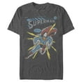 thumbnail image 1 of Men's Superman Electrified  Graphic Tee Charcoal Heather X Large, 1 of 4