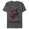 thumbnail image 1 of Men's Superman Flight Looking On Graphic Tee Charcoal Heather 2X Large, 1 of 4