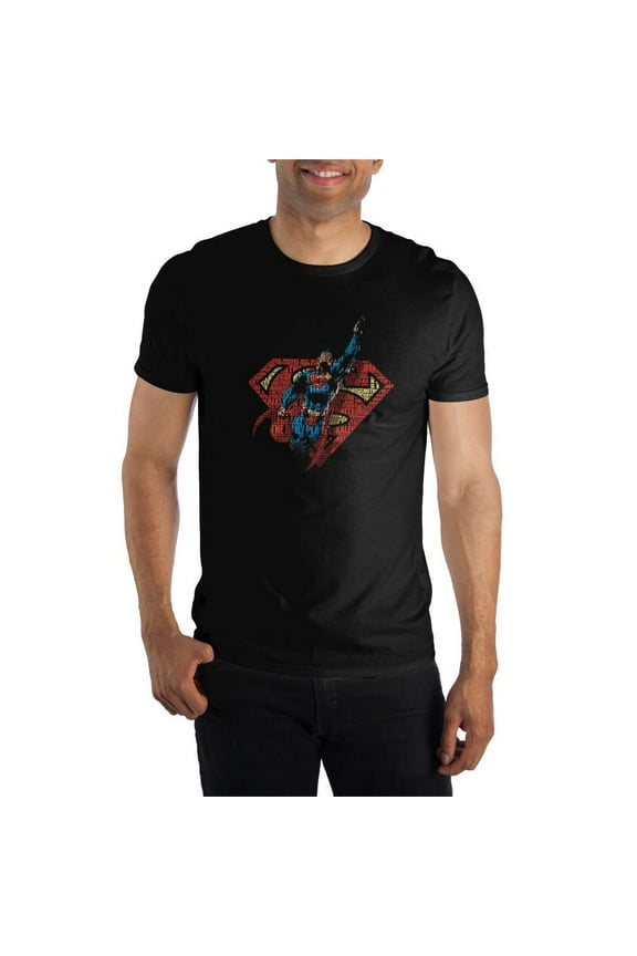 Men's Superman Flying S Shirt-Small