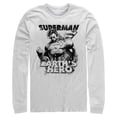 thumbnail image 1 of Men's Superman Grunge Earth's Hero  Long Sleeve Shirt White 2X Large, 1 of 3