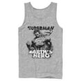 thumbnail image 1 of Men's Superman Grunge Earth's Hero  Tank Top Athletic Heather 2X Large, 1 of 4