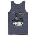 thumbnail image 1 of Men's Superman Grunge Earth's Hero Tank Top Navy Blue 2X Large, 1 of 3