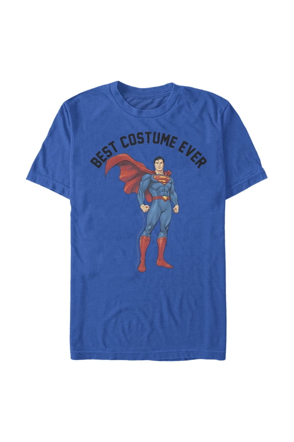 Men's Superman Hero Best Costume Graphic Tee Royal Blue 2X Large