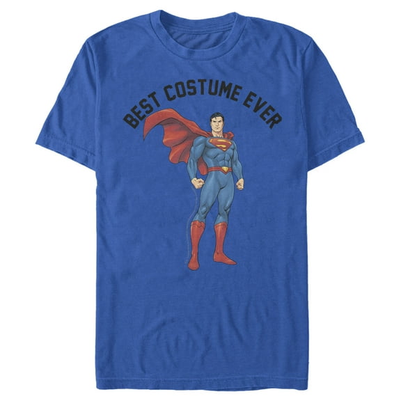 Men's Superman Hero Best Costume Graphic Tee Royal Blue 3X Large