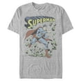 thumbnail image 1 of Men's Superman Hero Smash Barriers  Graphic Tee Athletic Heather Small, 1 of 4