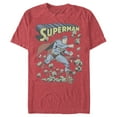thumbnail image 1 of Men's Superman Hero Smash Barriers  Graphic Tee Red Heather Large, 1 of 4