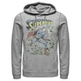 thumbnail image 1 of Men's Superman Hero Smash Barriers  Pull Over Hoodie Athletic Heather Small, 1 of 3