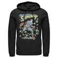 thumbnail image 1 of Men's Superman Hero Smash Barriers  Pull Over Hoodie Black Small, 1 of 3