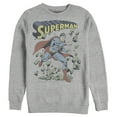 thumbnail image 1 of Men's Superman Hero Smash Barriers  Sweatshirt Athletic Heather X Large, 1 of 3