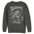 thumbnail image 1 of Men's Superman Hero Smash Barriers  Sweatshirt Charcoal Heather Medium, 1 of 3