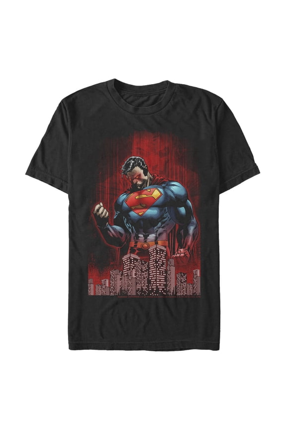 Men's Superman Hero Streaks Graphic Tee Black 3X Large
