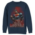 thumbnail image 1 of Men's Superman Hero Streaks  Sweatshirt Navy Blue Medium, 1 of 3