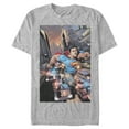 thumbnail image 1 of Men's Superman Hidden Hero Glimmer  Graphic Tee Athletic Heather 2X Large, 1 of 4