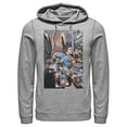 thumbnail image 1 of Men's Superman Hidden Hero Glimmer Pull Over Hoodie Athletic Heather Large, 1 of 3