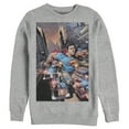 thumbnail image 1 of Men's Superman Hidden Hero Glimmer  Sweatshirt Athletic Heather 2X Large, 1 of 3
