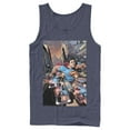 thumbnail image 1 of Men's Superman Hidden Hero Glimmer Tank Top Navy Blue Medium, 1 of 3