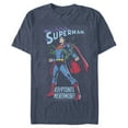 thumbnail image 1 of Men's Superman Kryptonite Nevermore Cover  Graphic Tee Navy Blue Heather Medium, 1 of 3