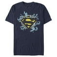 thumbnail image 1 of Men's Superman Logo Broken Chain  Graphic Tee Navy Blue 3X Large, 1 of 4