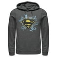 thumbnail image 1 of Men's Superman Logo Broken Chain  Pull Over Hoodie Charcoal Heather Large, 1 of 3