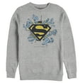 thumbnail image 1 of Men's Superman Logo Broken Chain  Sweatshirt Athletic Heather X Large, 1 of 3