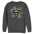 thumbnail image 1 of Men's Superman Logo Broken Chain  Sweatshirt Charcoal Heather 3X Large, 1 of 3