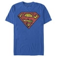 thumbnail image 1 of Men's Superman Logo Collage  Graphic Tee Royal Blue Large, 1 of 4