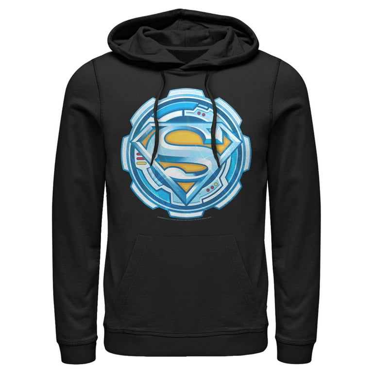 Fashion black superman hoodie