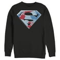thumbnail image 1 of Men's Superman Logo Geometric  Sweatshirt Black 2X Large, 1 of 3