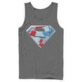 thumbnail image 1 of Men's Superman Logo Geometric Tank Top Charcoal Small, 1 of 3