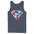 thumbnail image 1 of Men's Superman Logo Geometric  Tank Top Navy Blue Large, 1 of 3