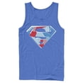 thumbnail image 1 of Men's Superman Logo Geometric Tank Top Royal Blue Large, 1 of 3