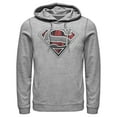 thumbnail image 1 of Men's Superman Logo Grunge  Pull Over Hoodie Athletic Heather Medium, 1 of 3