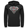 thumbnail image 1 of Men's Superman Logo Grunge  Pull Over Hoodie Black 2X Large, 1 of 3