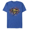 thumbnail image 1 of Men's Superman Logo Lightning  Graphic Tee Royal Blue Large, 1 of 4