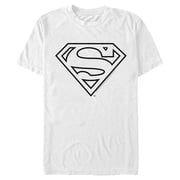 Mens Superman Logo Sleek Graphic Tee White X Large