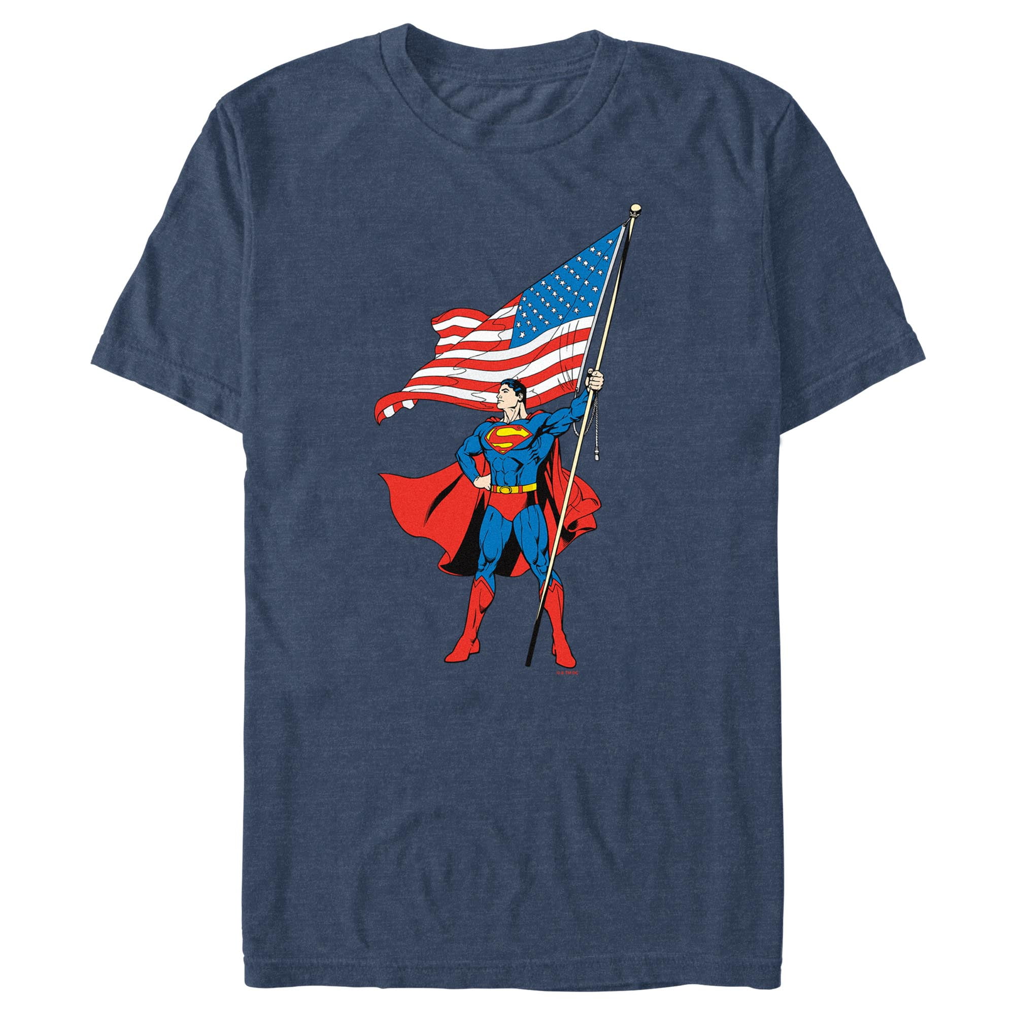 Superman T-Shirt American Flag Unisex Graphic Tee For Men Women