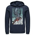thumbnail image 1 of Men's Superman Robotic Fall  Pull Over Hoodie Navy Blue Small, 1 of 3