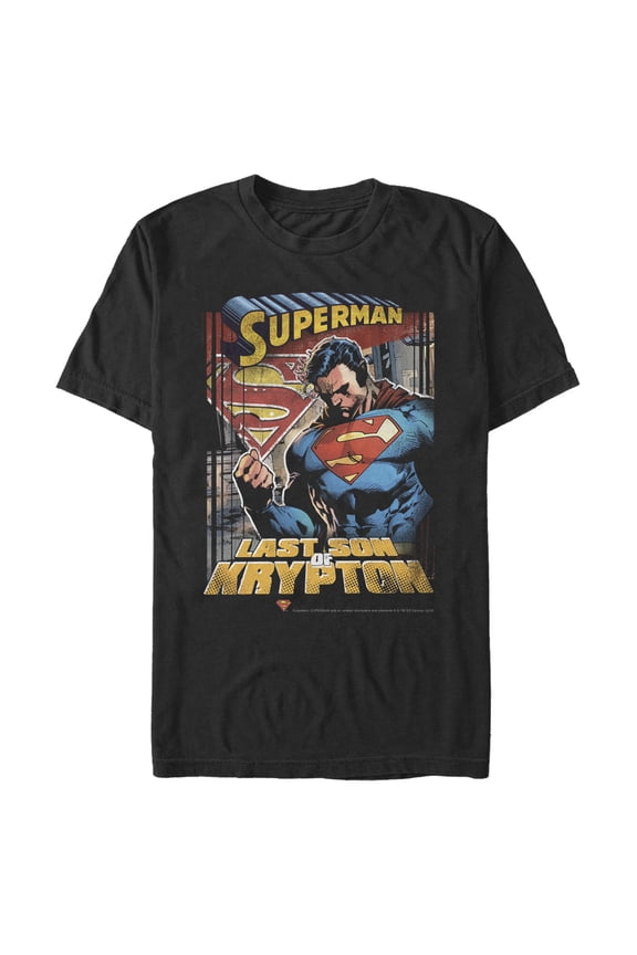 Men's Superman Son of Krypton Graphic Tee Black 3X Large