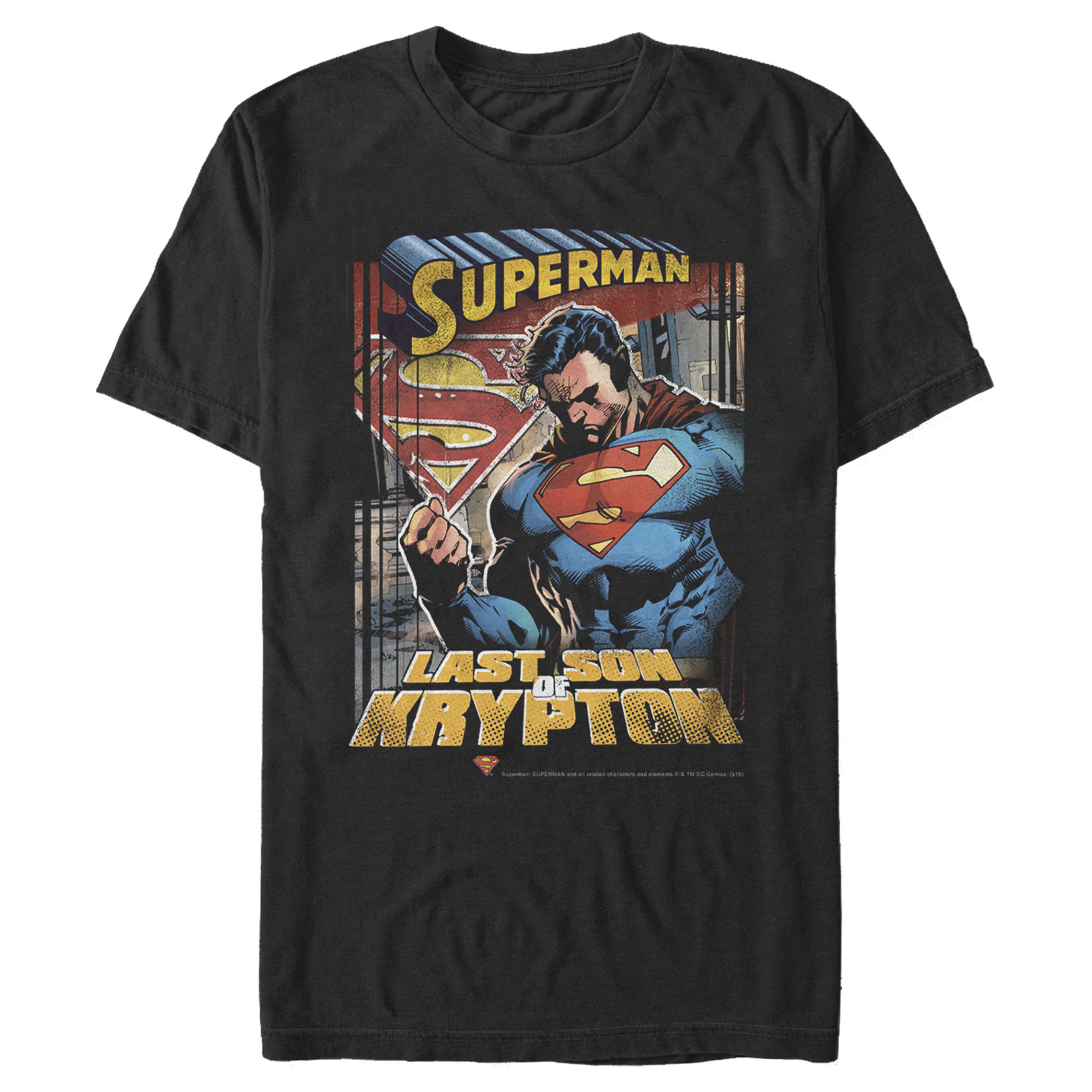 Men's Superman Son of Krypton  Graphic Tee Black Large - image 1 of 4