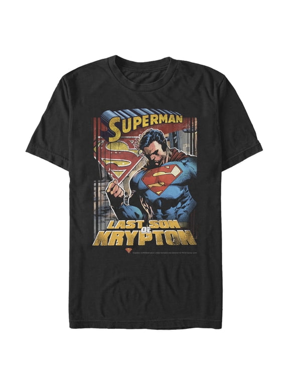 Men's Superman Son of Krypton Graphic Tee Black X Large