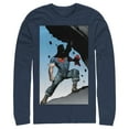 thumbnail image 1 of Men's Superman Strongest Hero Pose  Long Sleeve Shirt Navy Blue 2X Large, 1 of 3