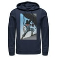 thumbnail image 1 of Men's Superman Strongest Hero Pose  Pull Over Hoodie Navy Blue Large, 1 of 3