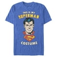 thumbnail image 1 of Men's Superman This is My Hero Costume  Graphic Tee Royal Blue Heather Medium, 1 of 4