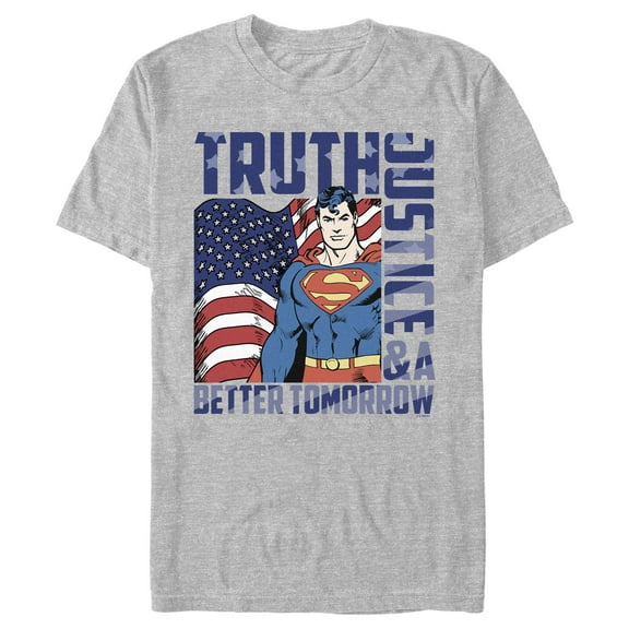 Men's Superman Truth Justice and a Better Tomorrow  Graphic T-Shirt
