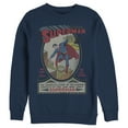 thumbnail image 1 of Men's Superman Vintage Daring Exploits Cover  Sweatshirt Navy Blue X Large, 1 of 3
